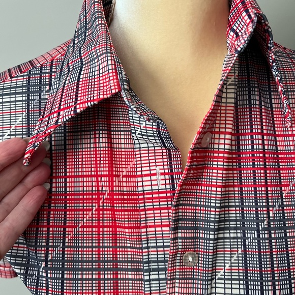 VINTAGE Sears “The Shirt” collared plaid shirt - Picture 3 of 5